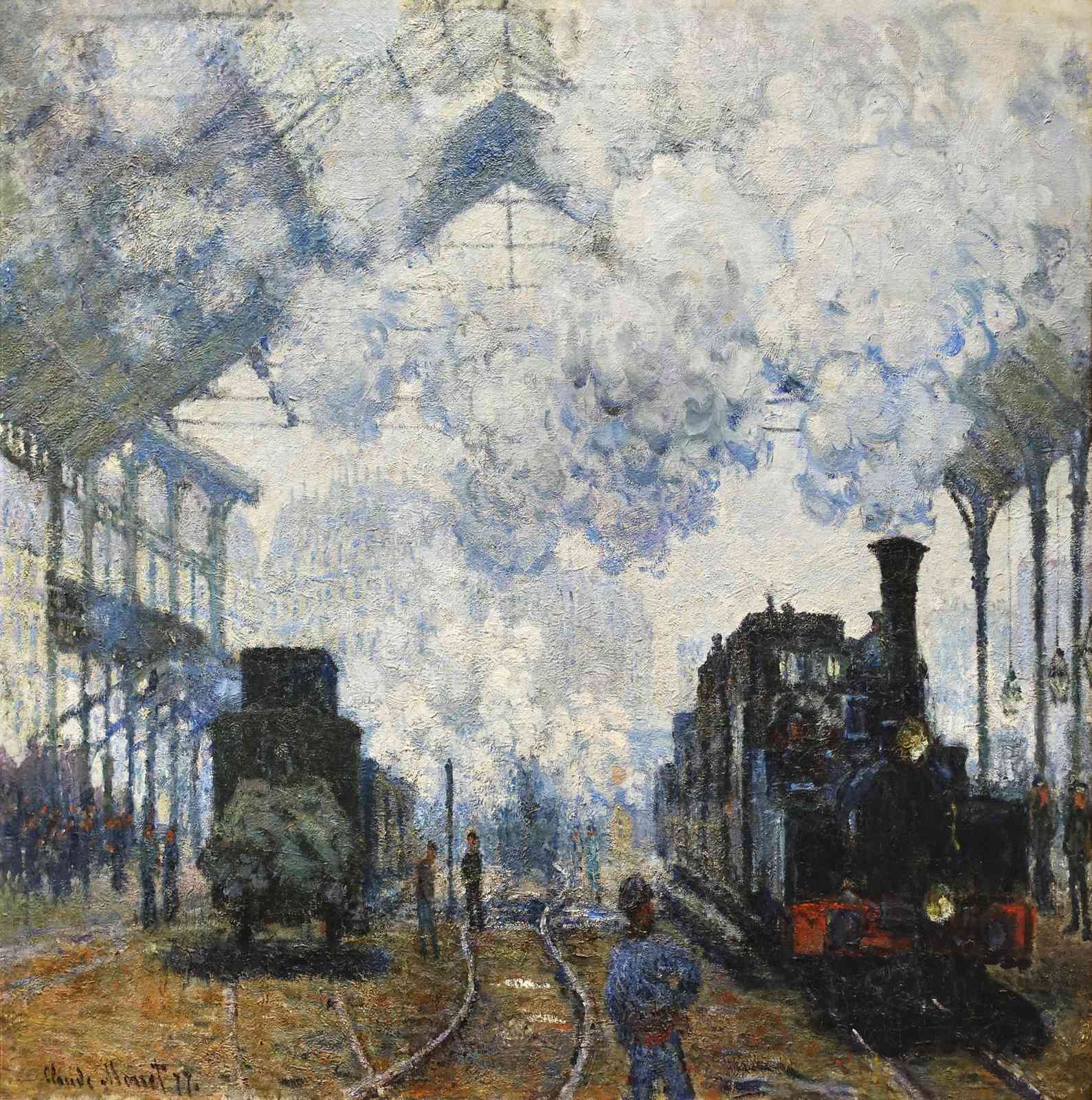 Impressionist Train Station Wall Art