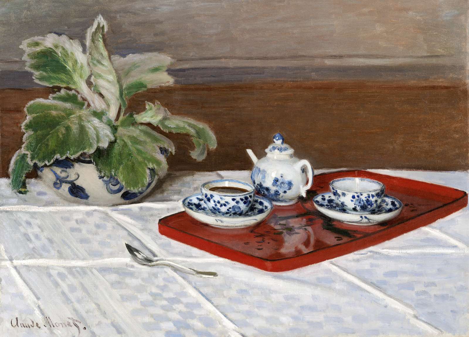 Impressionist Still Life Tea Set Wall Art