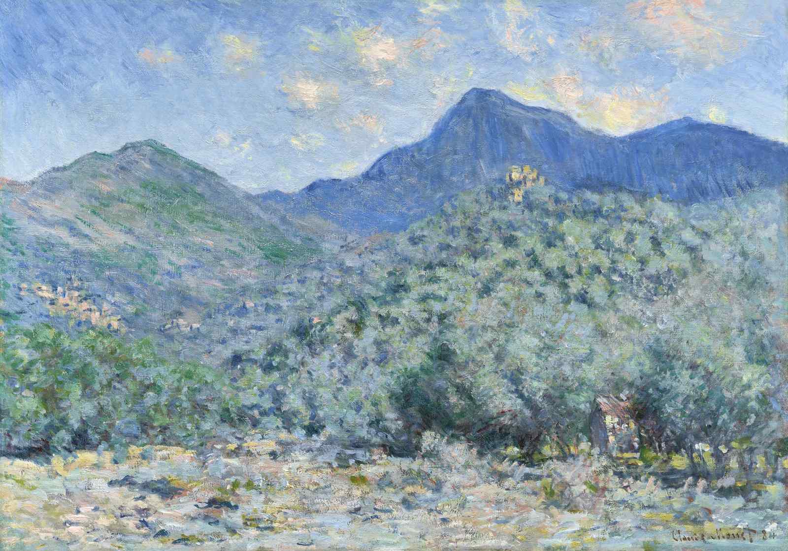 Impressionist Mountain Landscape Wall Art