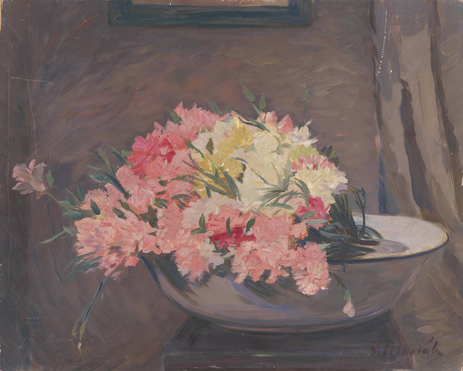 Soft Pink Carnation Still Life Wall Art