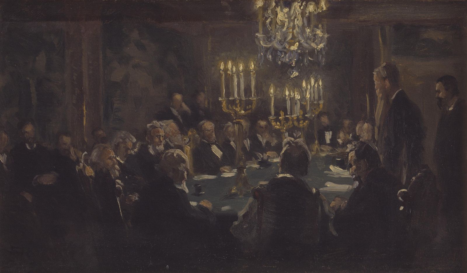 Impressionist Meeting Scene Wall Art