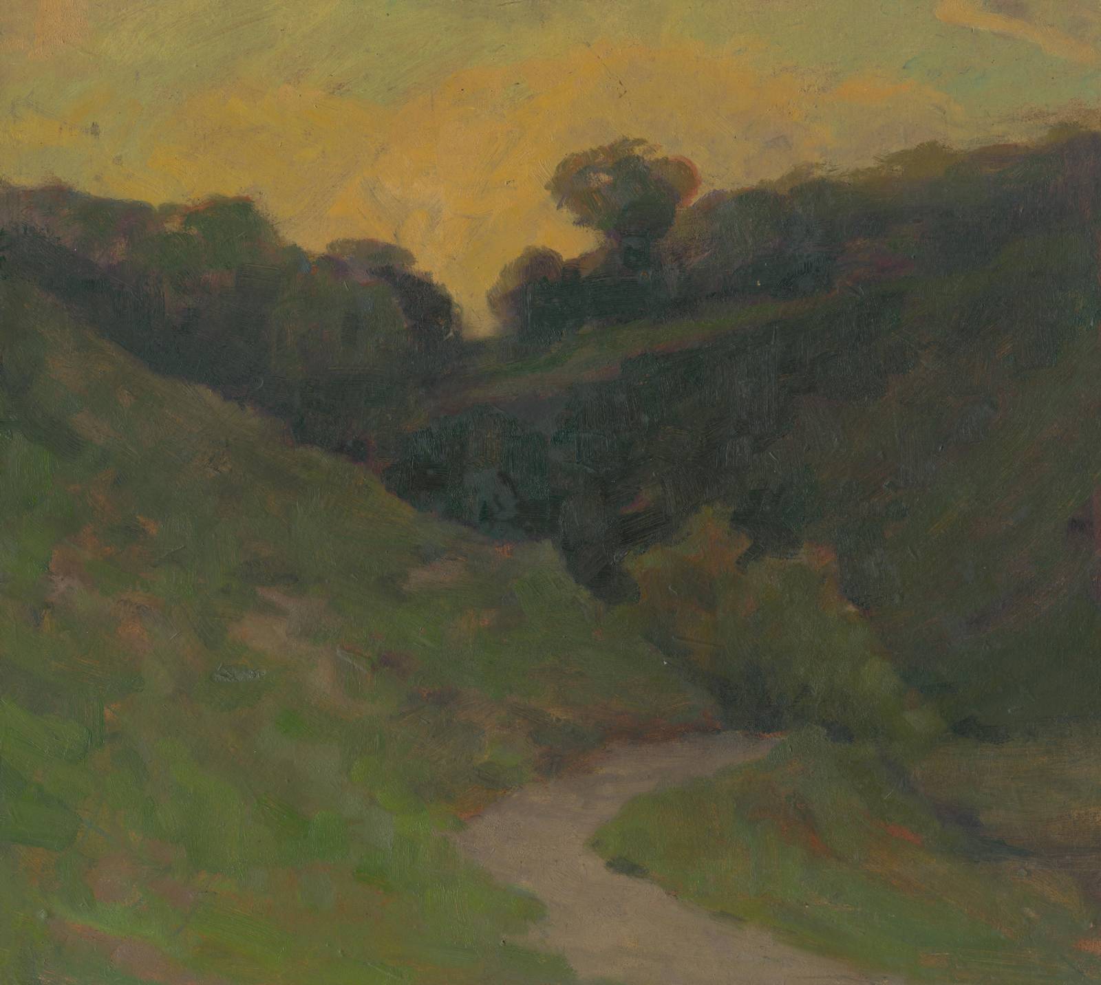 Golden Hour Landscape Path Wall Art