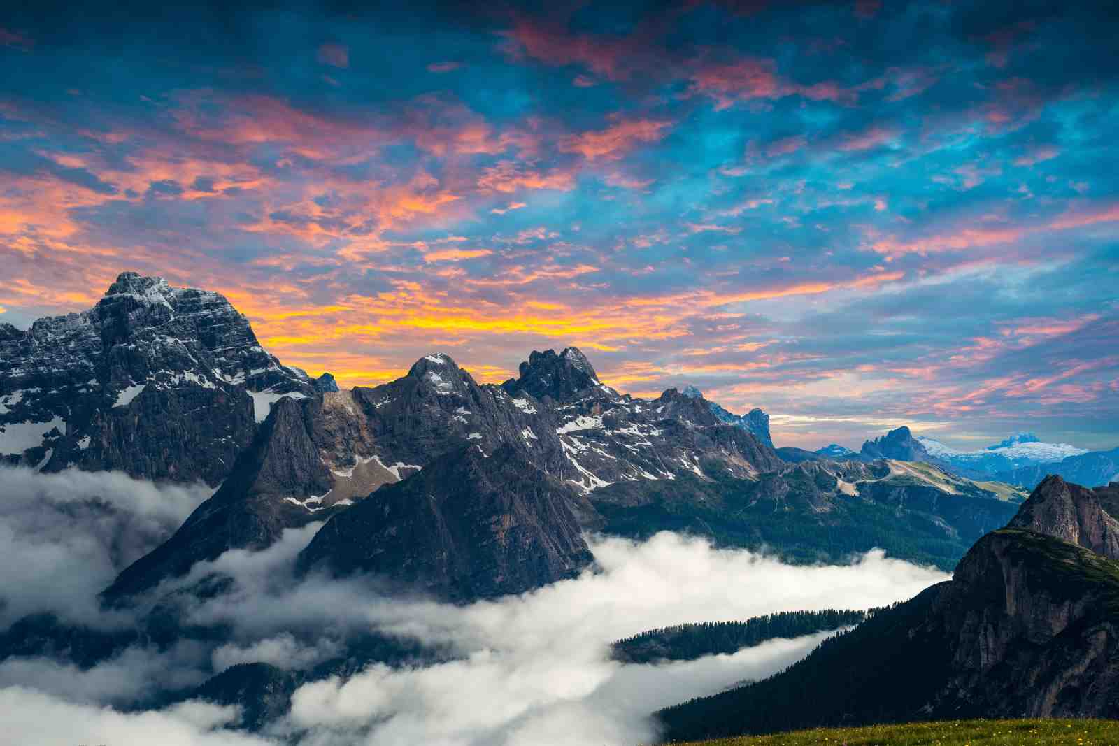 Majestic Mountain Sunrise Wall Art