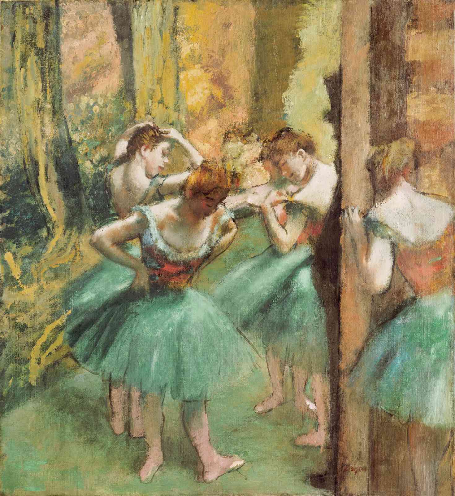 Ballet Dancers Offstage Impressionist Wall Art