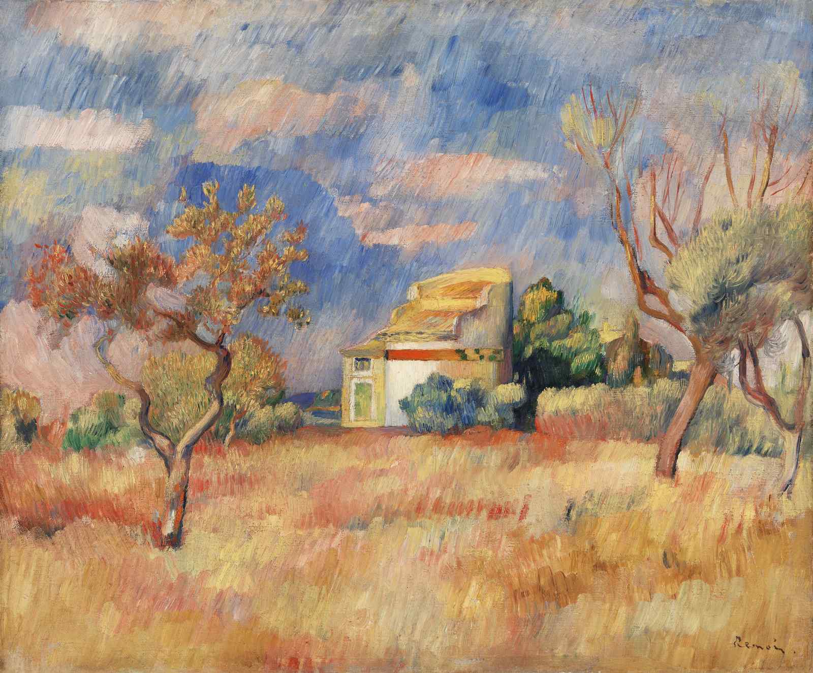 Impressionist Countryside House Wall Art