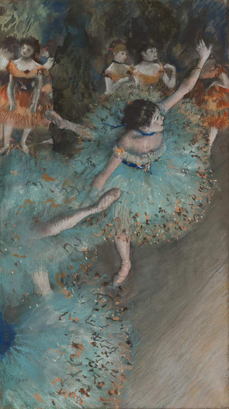 Ballet Dancer Pastel Wall Art