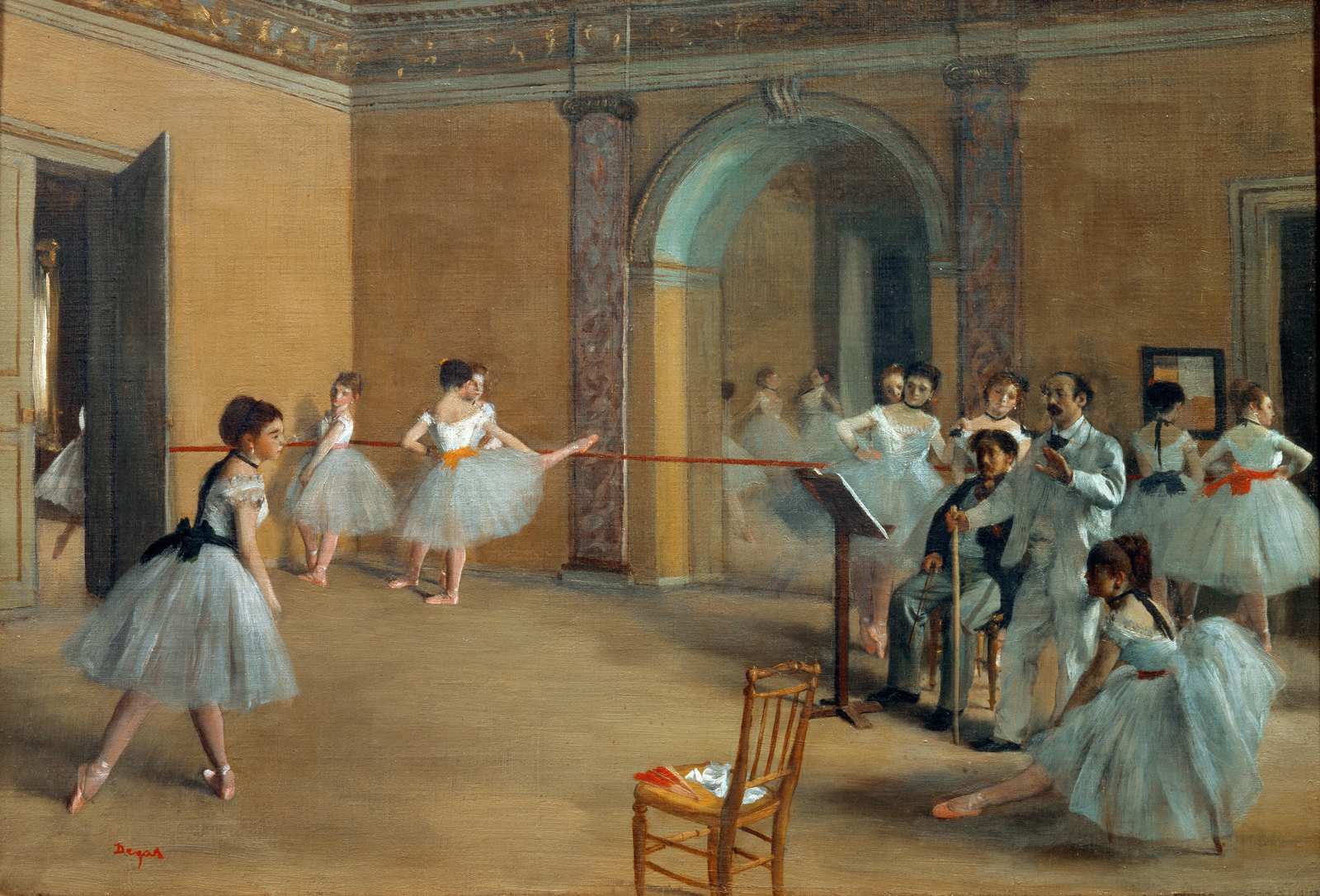Degas Dancers Ballet Class Wall Art