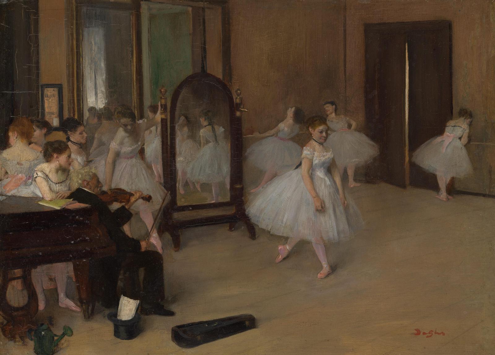 Ballet Dancers Rehearsal Impressionist Wall Art