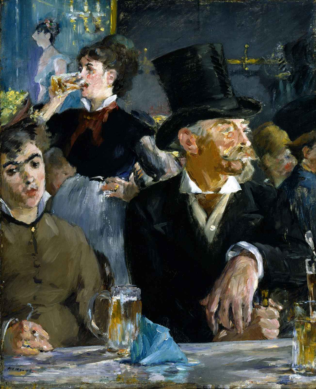 Bar Scene Impressionist Art Wall Art