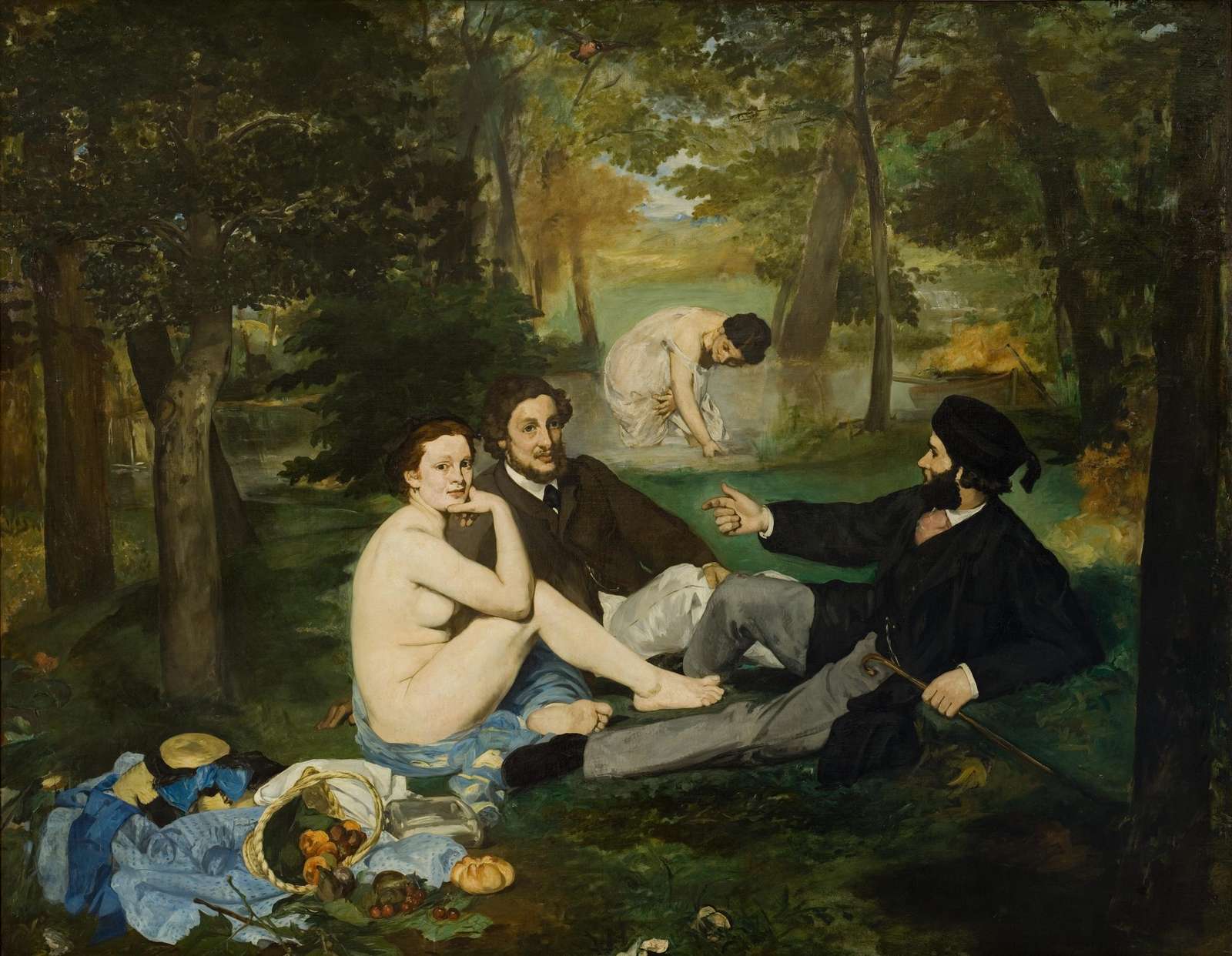 Impressionist Picnic Nude Art Wall Art