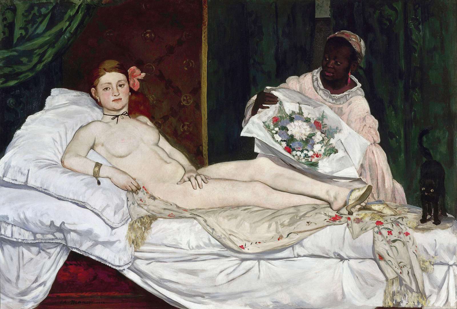 Olympia by Manet - Classic Nude Wall Art