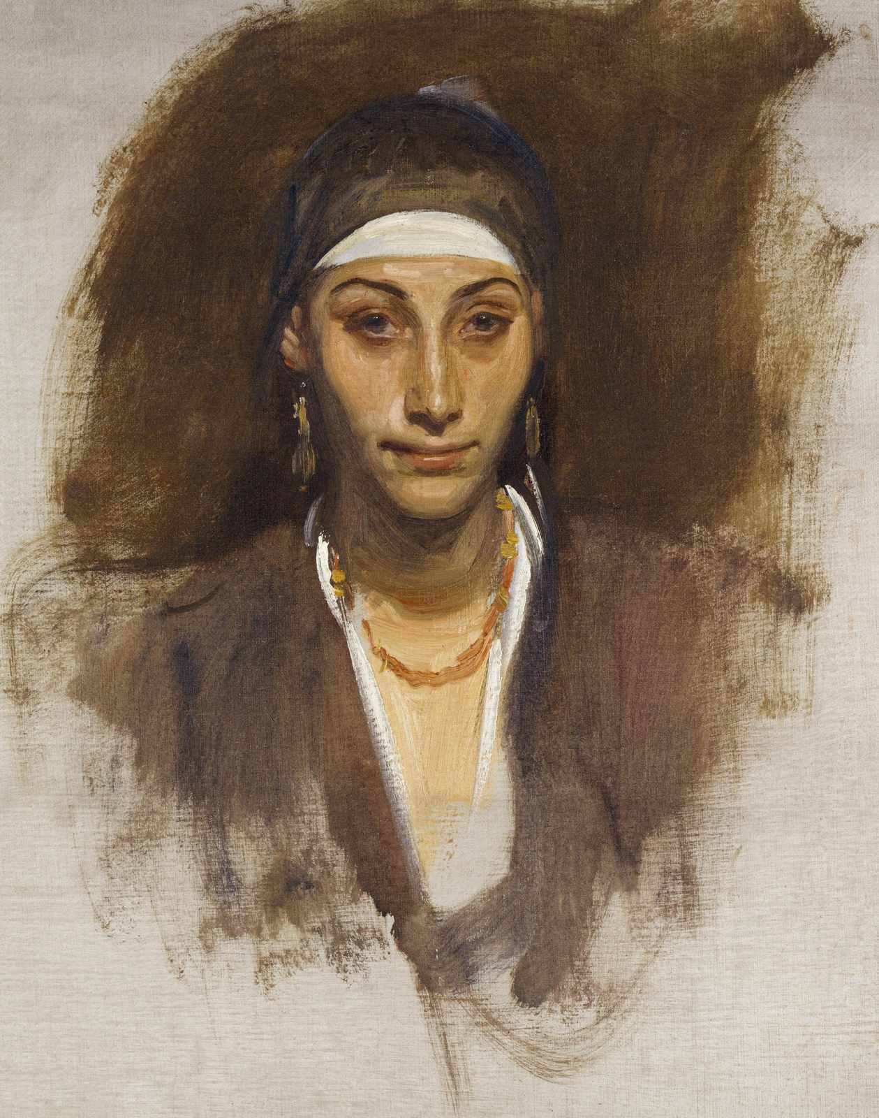 Enigmatic Gaze Portrait Wall Art