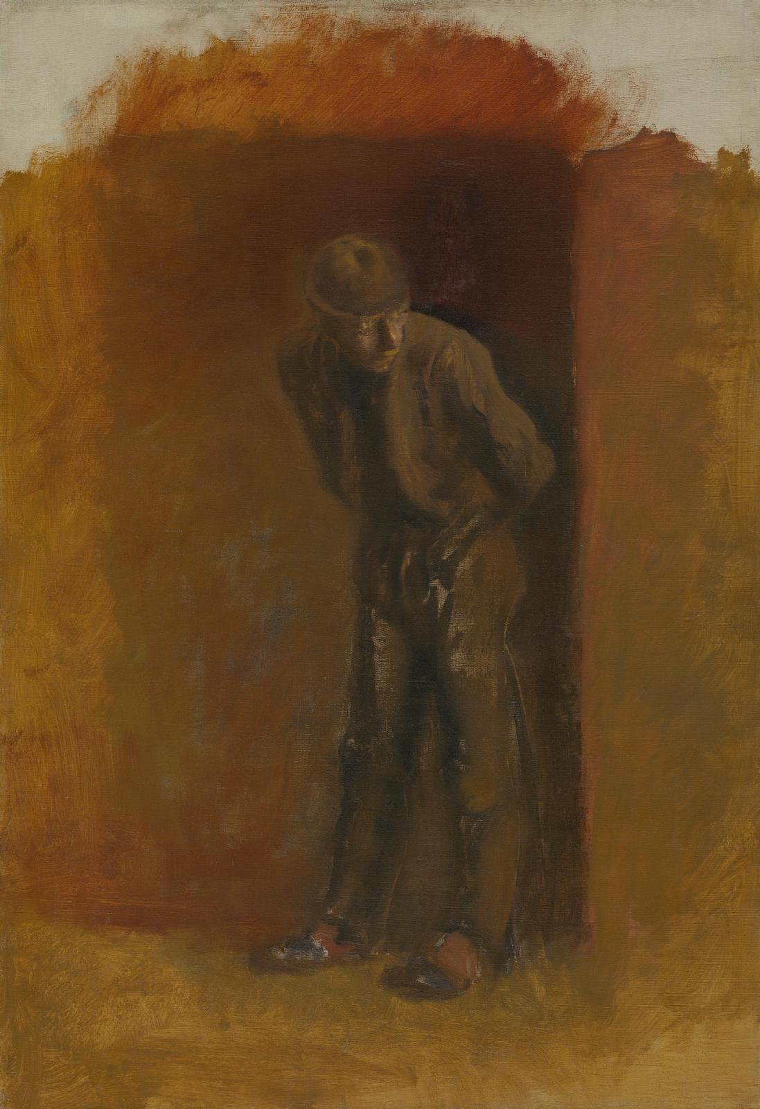 Brooding Figure Impressionist Wall Art Wall Art