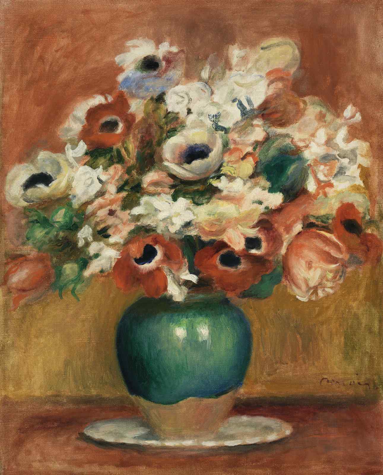Vibrant Floral Still Life Impressionist Flower Wall Art