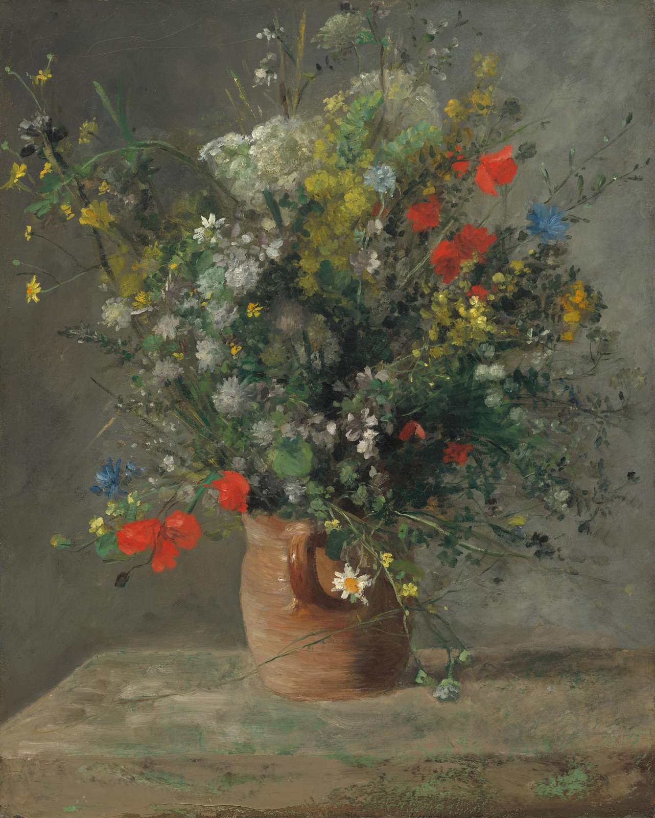 Impressionist Wildflowers in Vase Wall Art