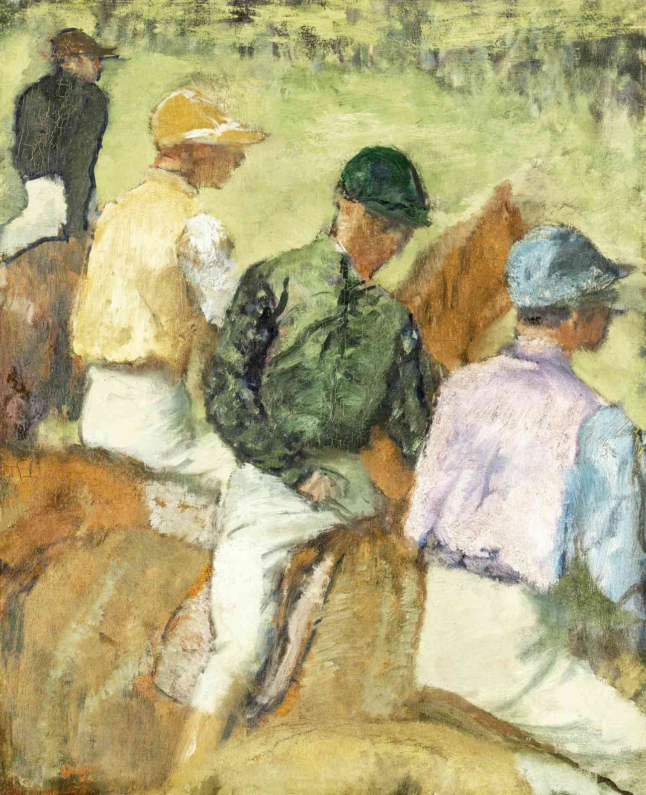 Jockeys & Horses Impressionist Art Wall Art