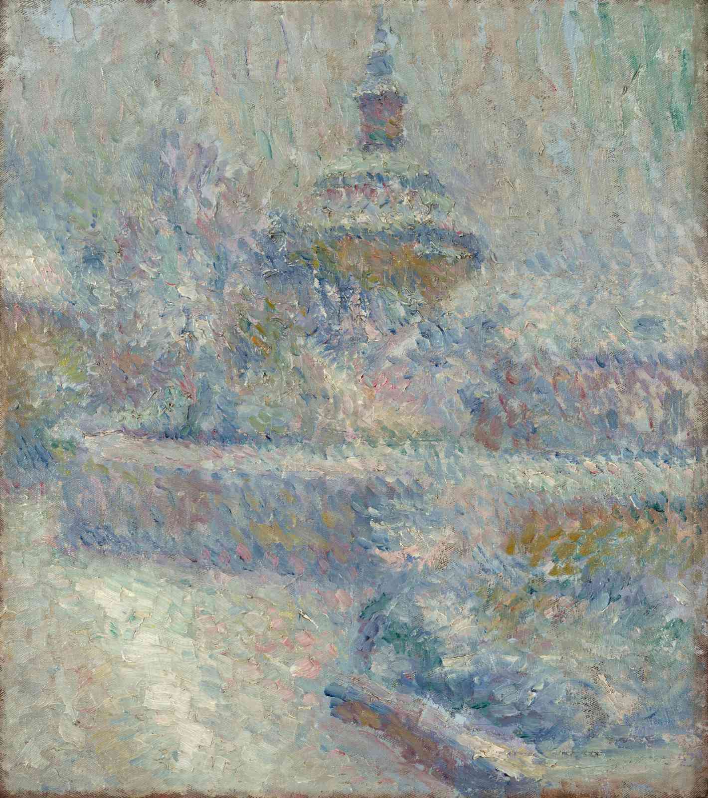 Impressionist Winter Landscape Wall Art