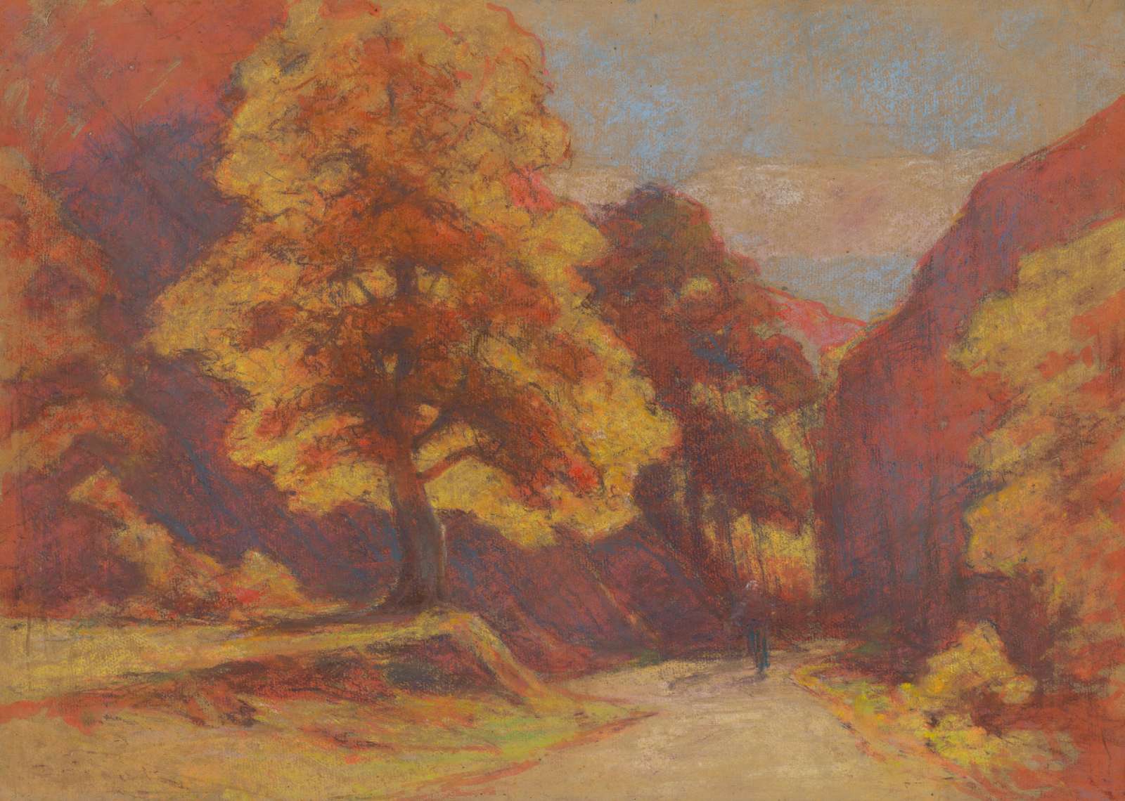 Autumn Landscape Path Wall Art