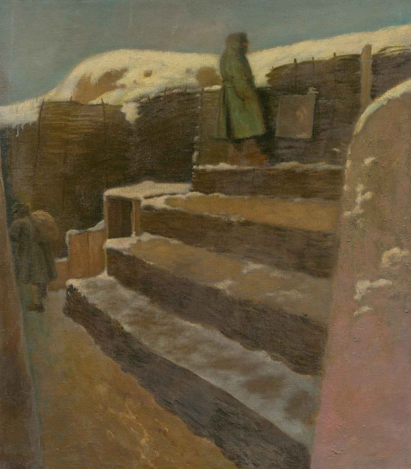 Winter Trench Scene Wall Art