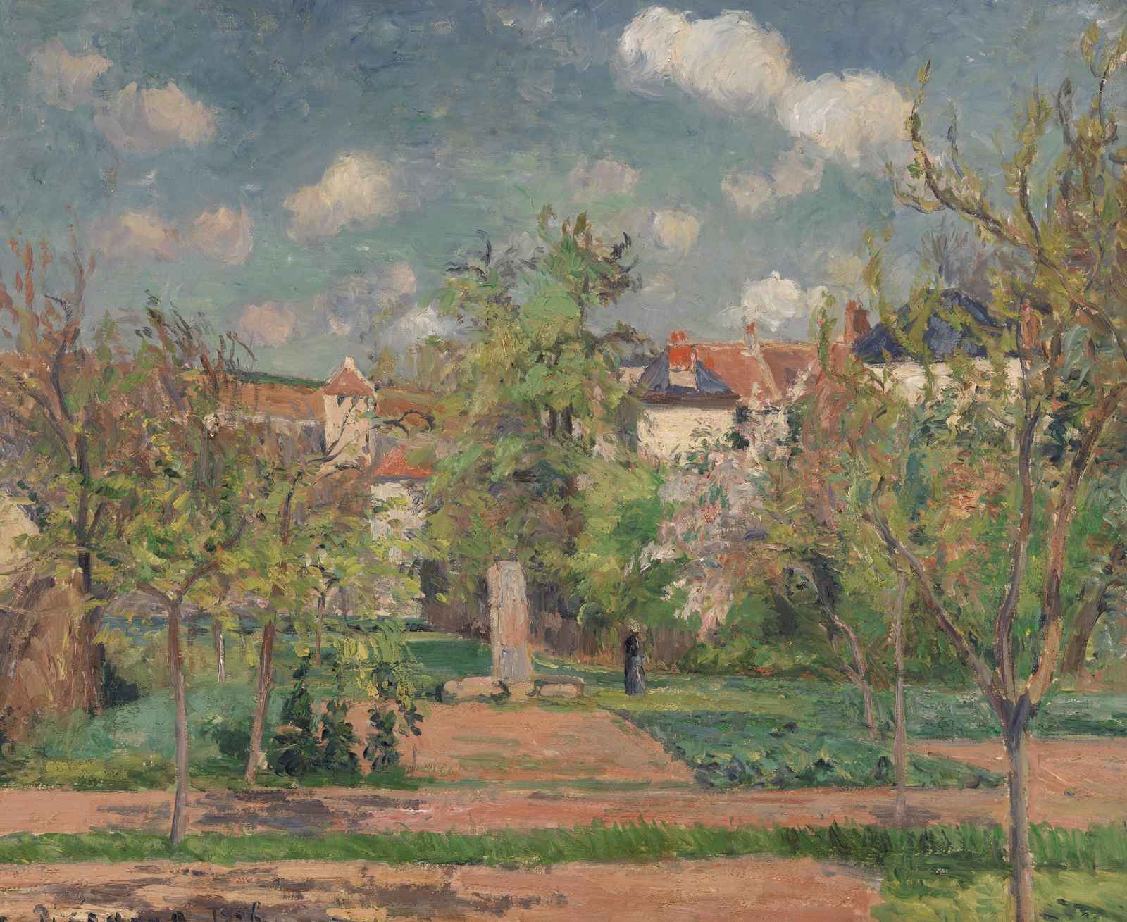 Impressionist Garden Landscape Wall Art