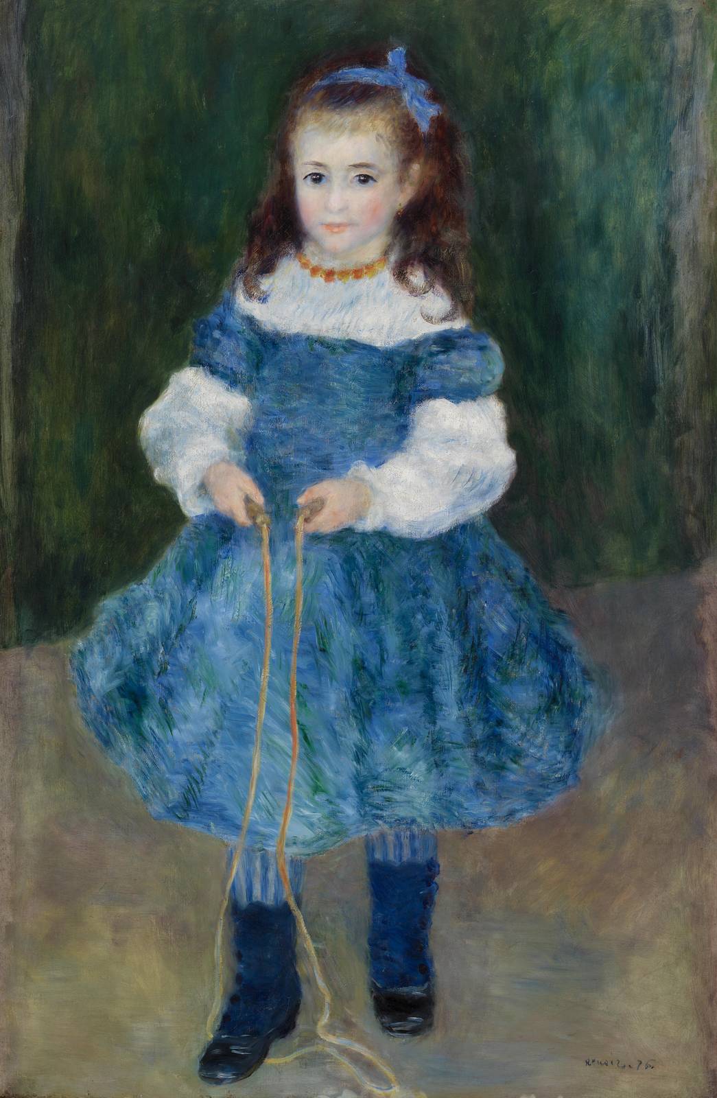 Impressionist Girl with Jump Rope Wall Art