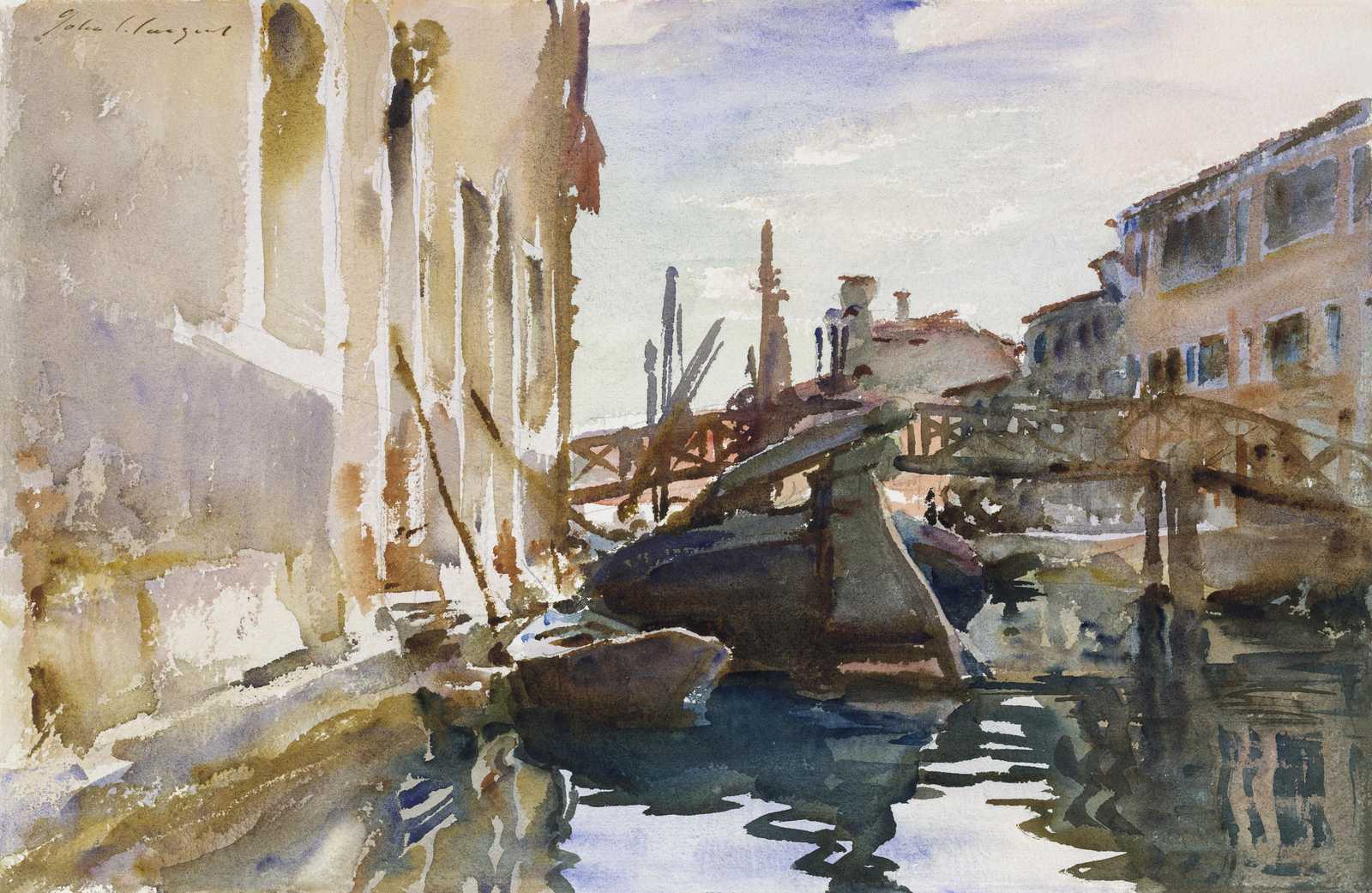 Venice Canal Serenity Watercolor Wall Art
