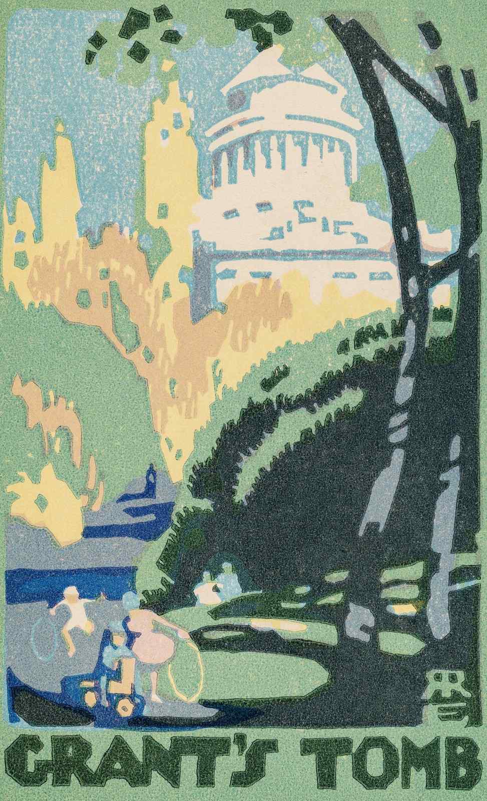 Grant's Tomb Vintage Park Scene Wall Art
