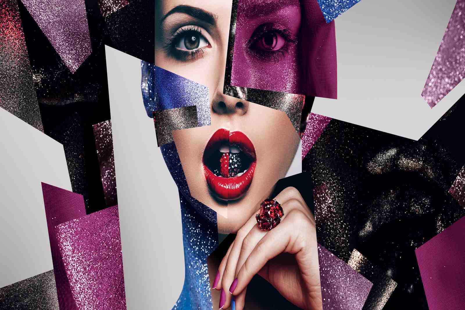 Glamorous Pop Art Woman Wall Art