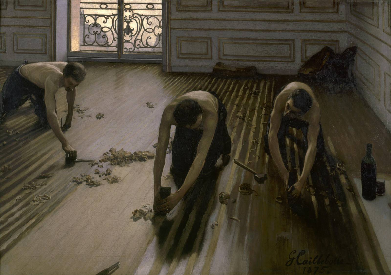The Floor Scrapers Gustave Caillebotte Wall Art