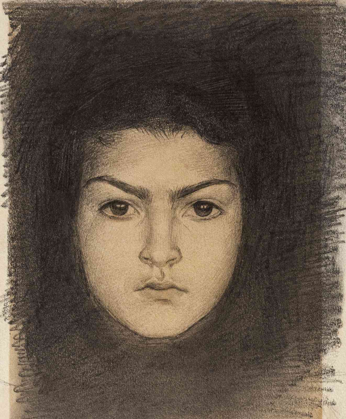 Intense Gaze Portrait Wall Art
