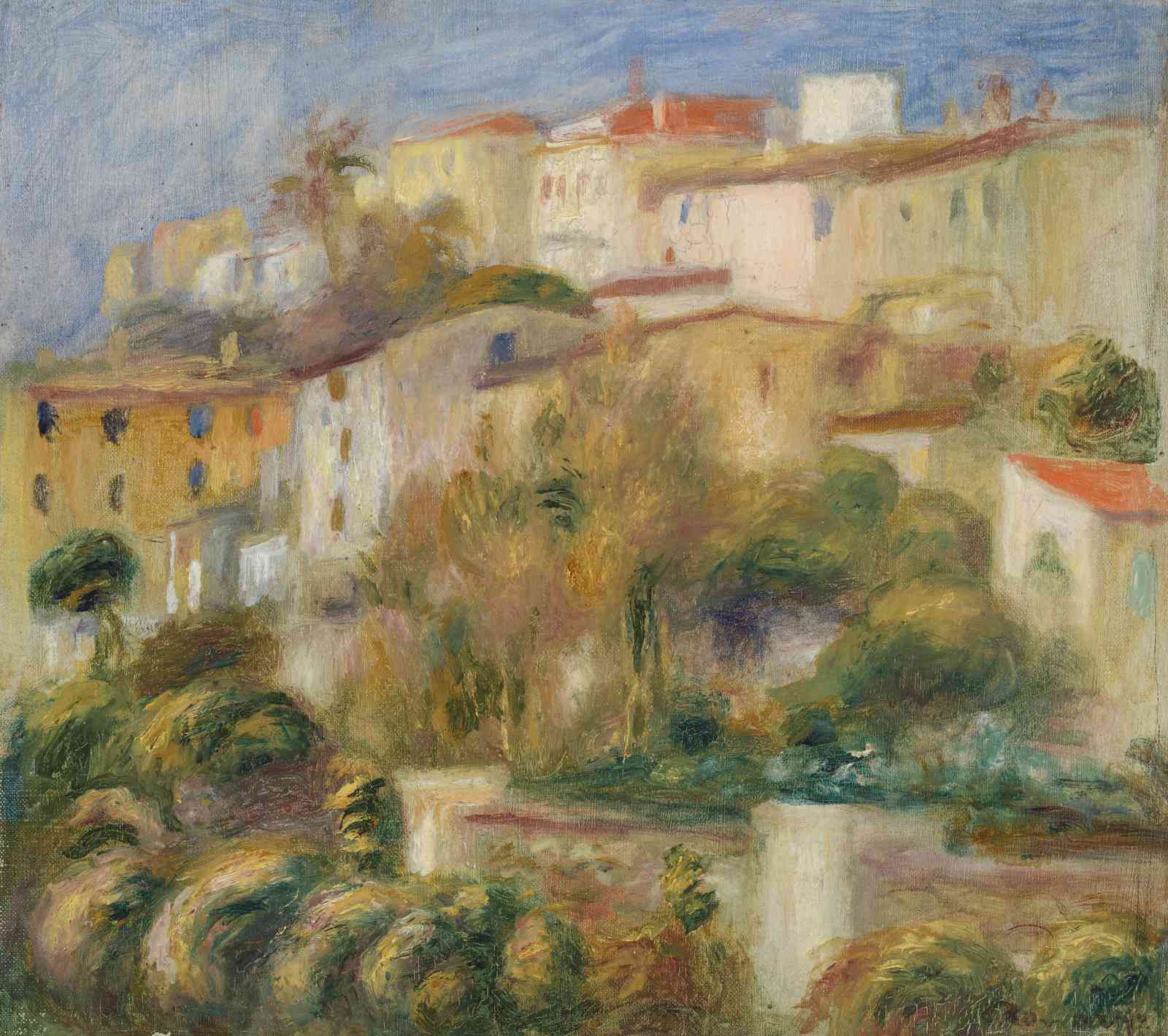 Impressionist Village Scene Wall Art Wall Art