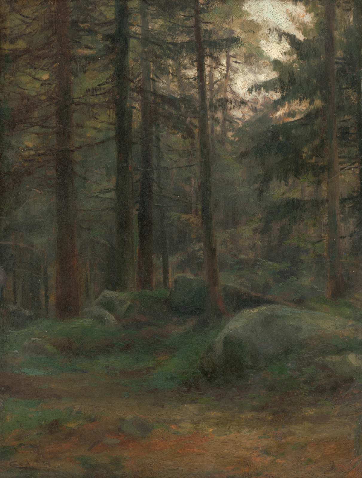 Serene Forest Path Nature Wall Art