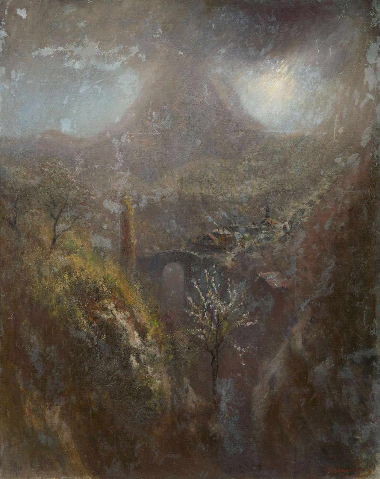 Dramatic Mountain Landscape Wall Art