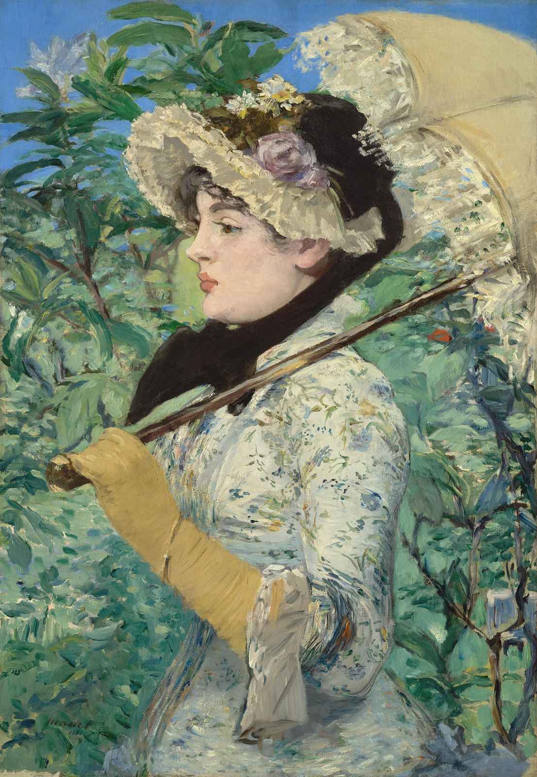 Woman with a Parasol Impressionist Wall Art