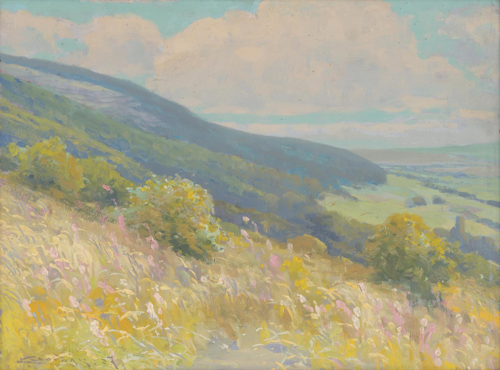 Serene Meadow Landscape Wall Art