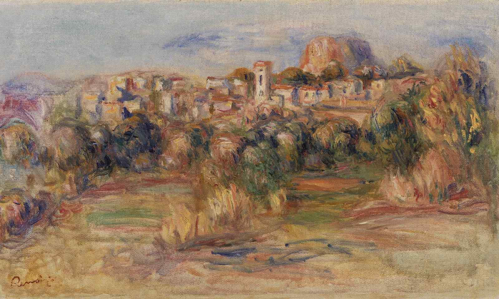 Impressionist Village Landscape Wall Art