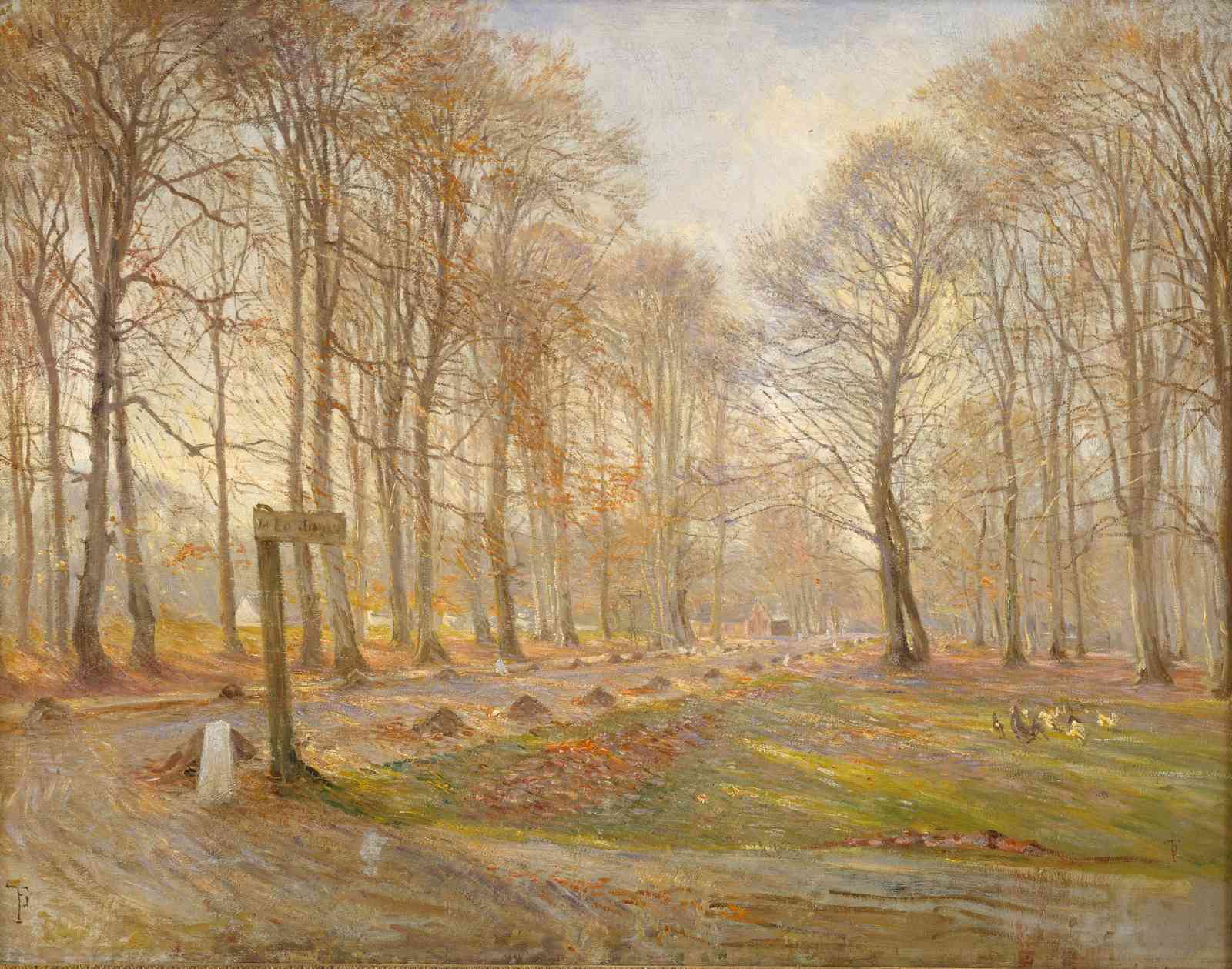 Enchanting Autumnal Forest Path Wall Art