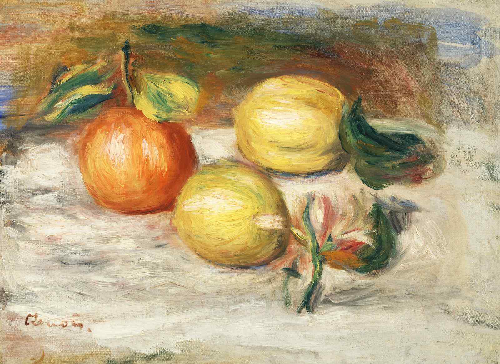 Impressionist Still Life Citrus Fruit Wall Art