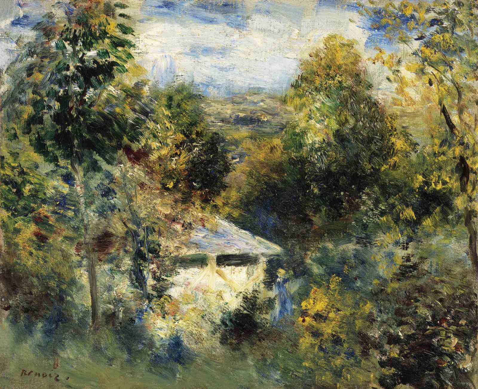 Impressionist Garden Landscape Wall Art