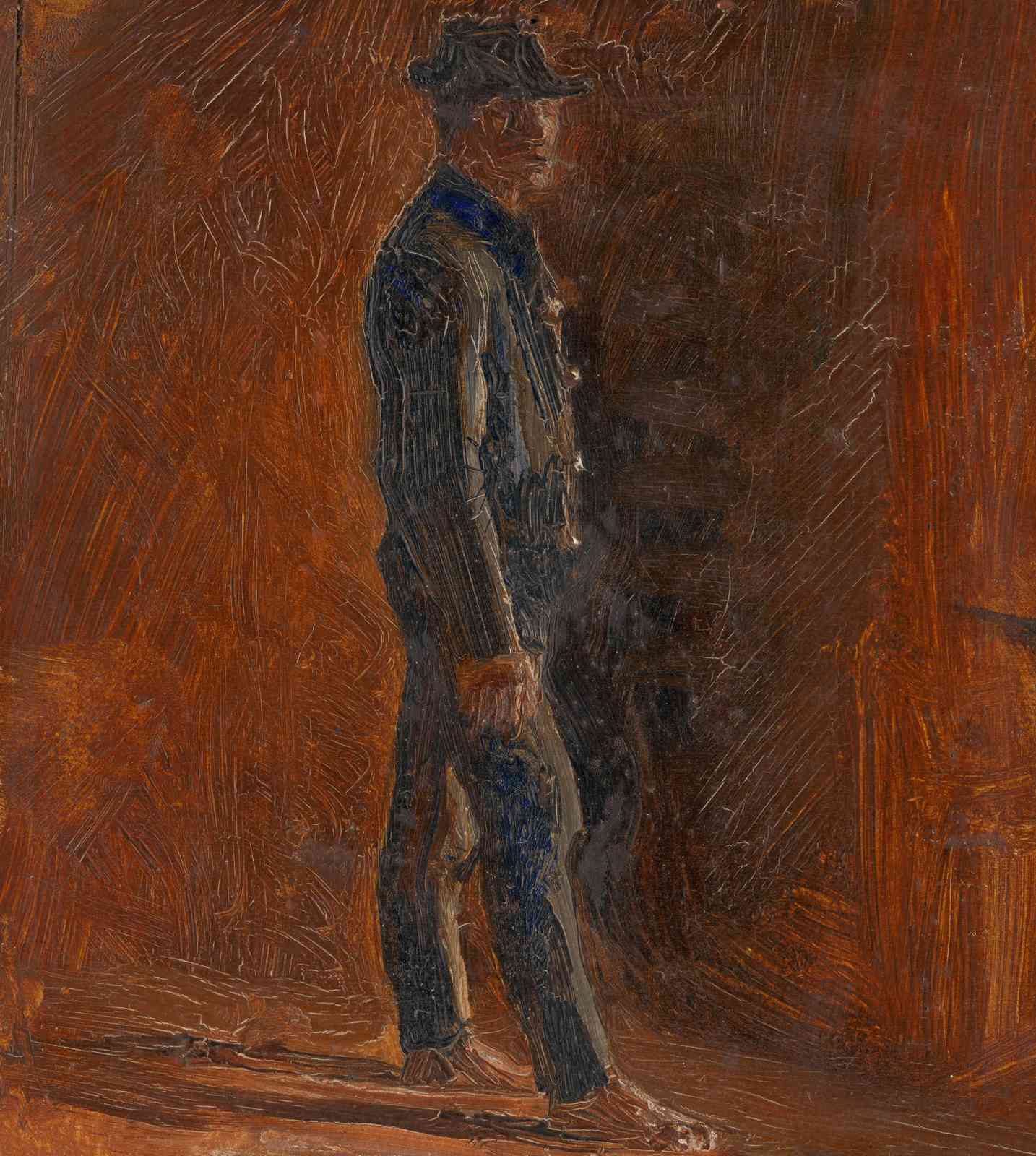 Textured Portrait of a Man Wall Art