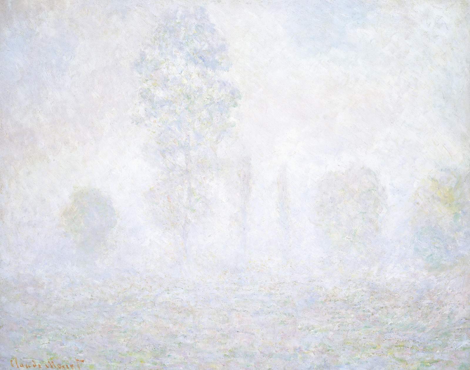 Serene Morning Mist Landscape Wall Art