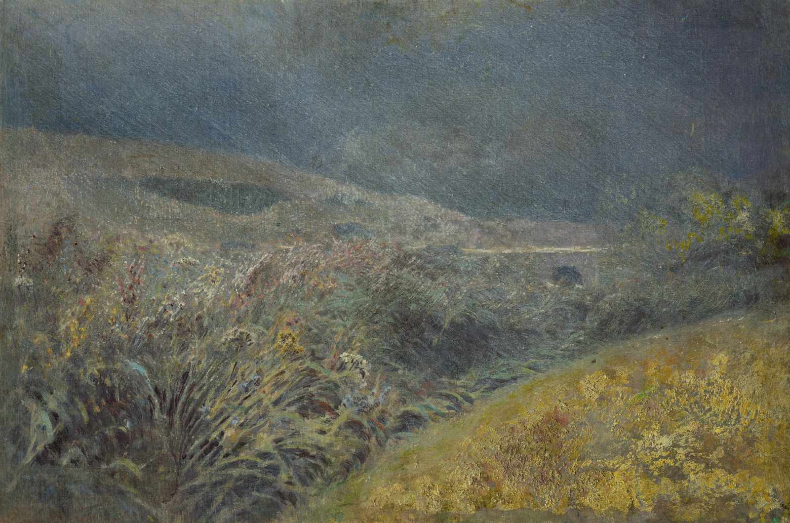 Moody Landscape with Bridge Wall Art