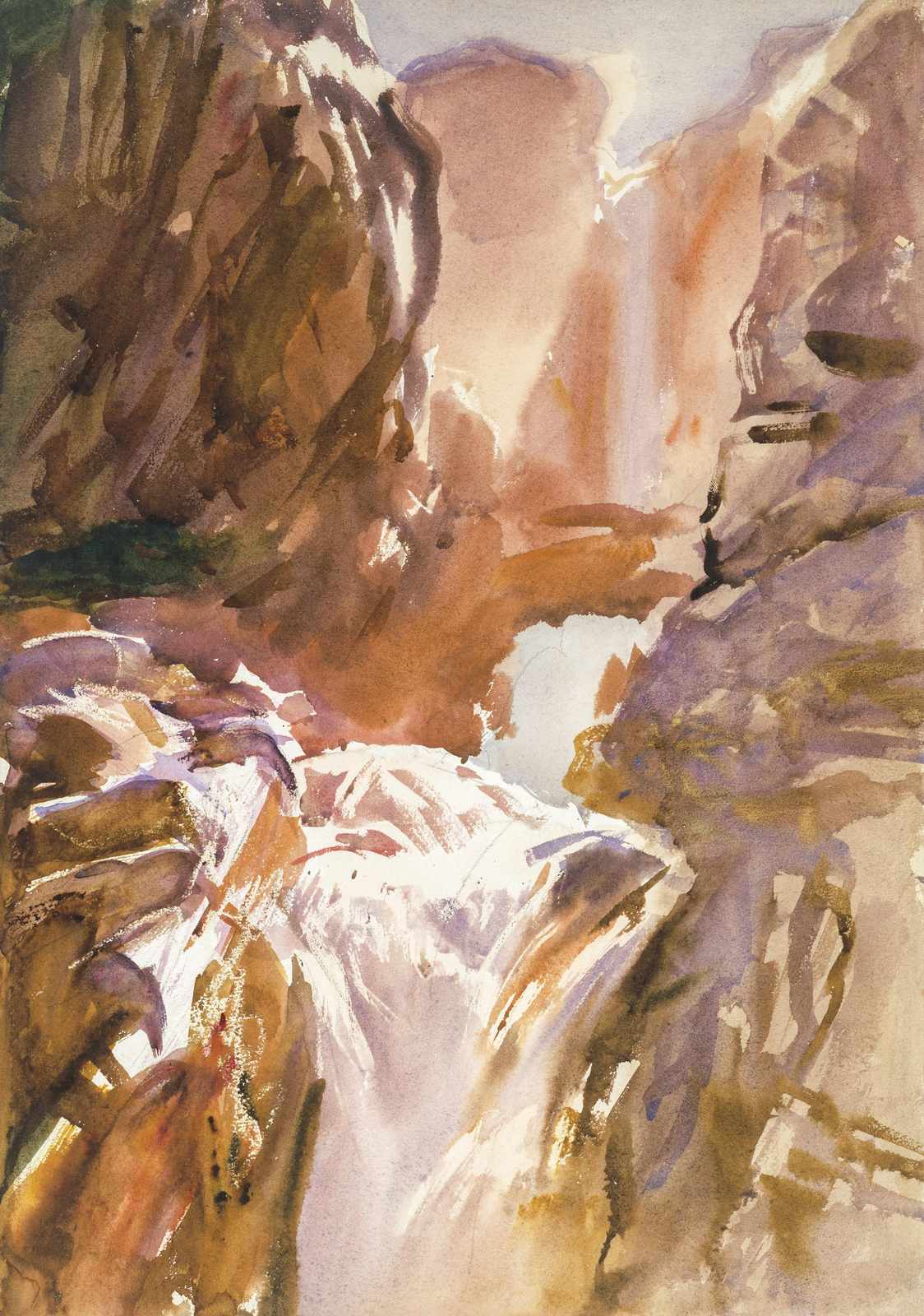Majestic Waterfall Landscape Art Wall Art