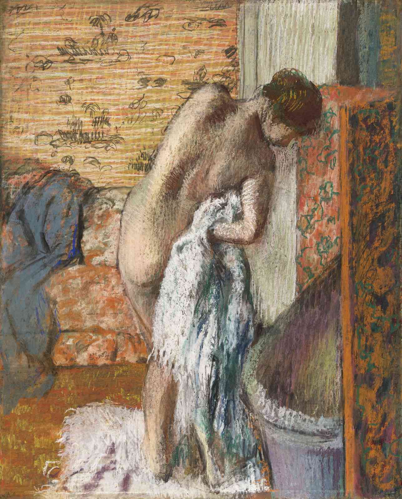 Impressionist Bathing Scene Wall Art