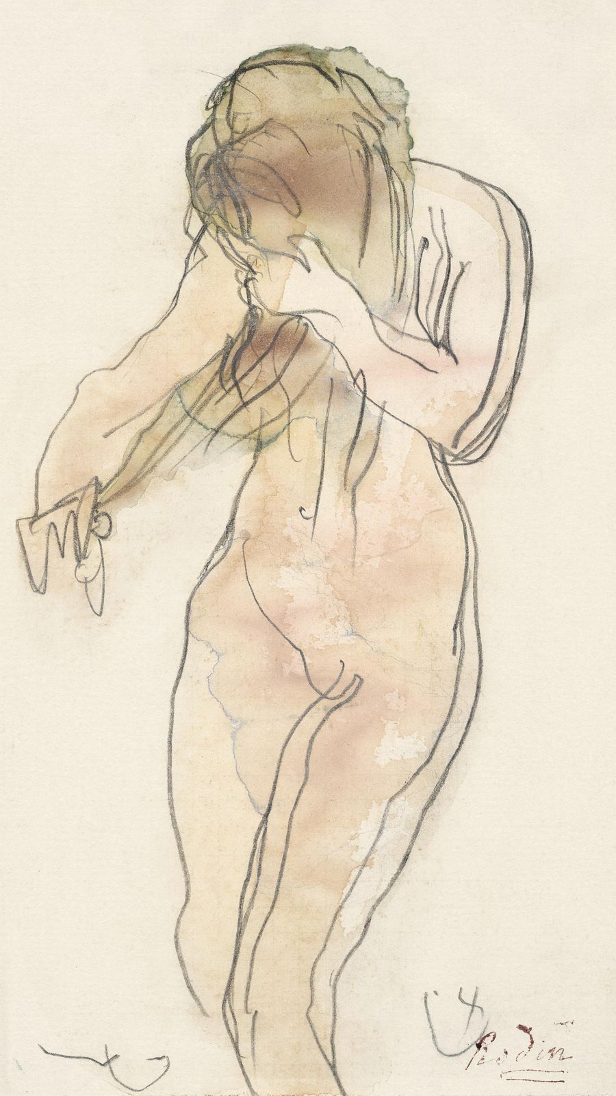 Figurative Nude Sketch Minimalist Wall Art