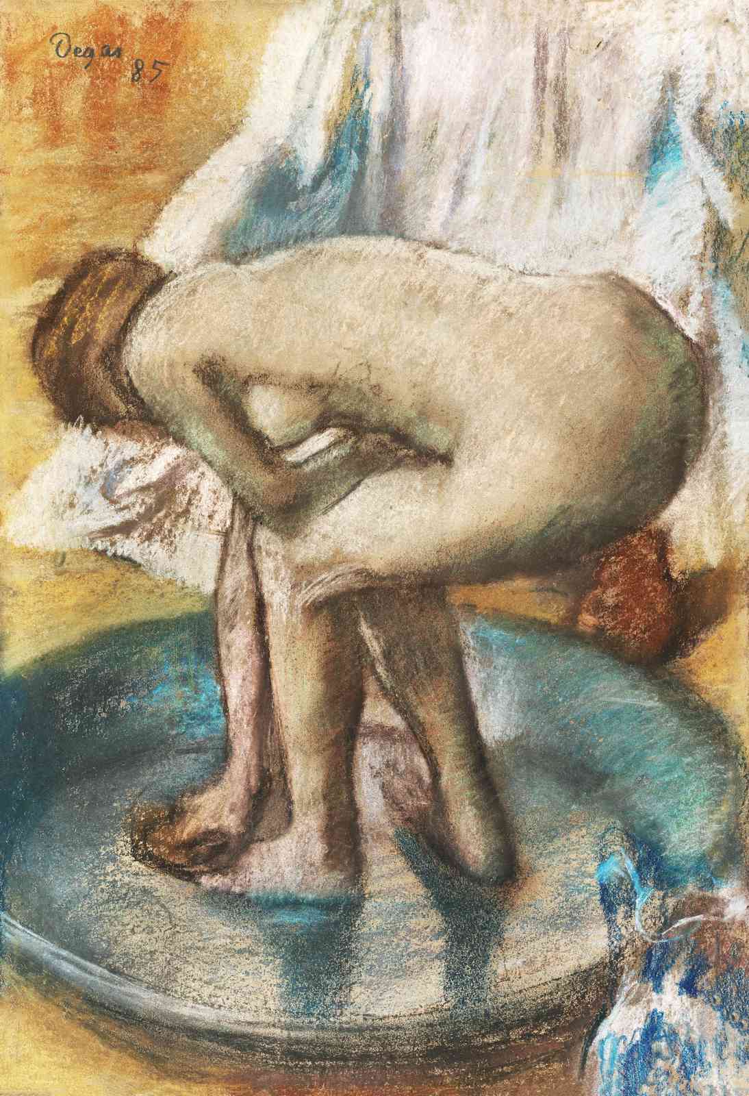 Degas "The Tub" Pastel Art Wall Art