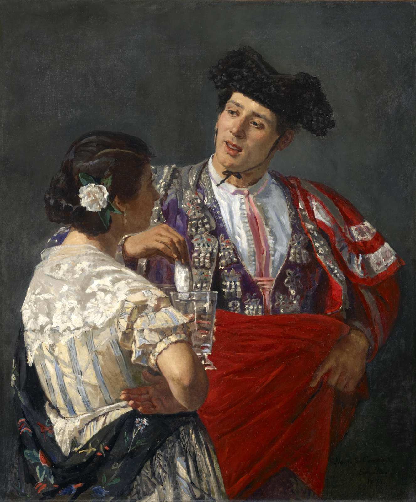 Elegant Matador & Senorita Spanish Romance Wall Art
