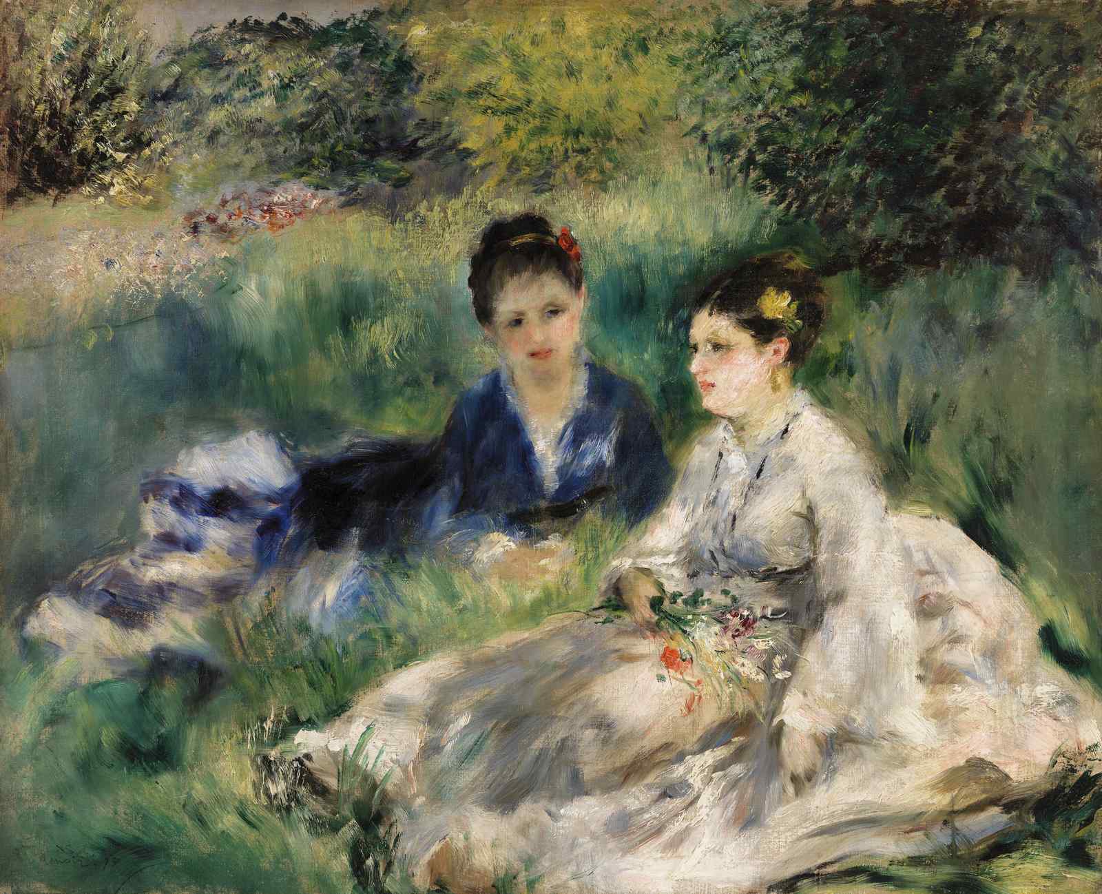 Impressionist Picnic Two Women Wall Art