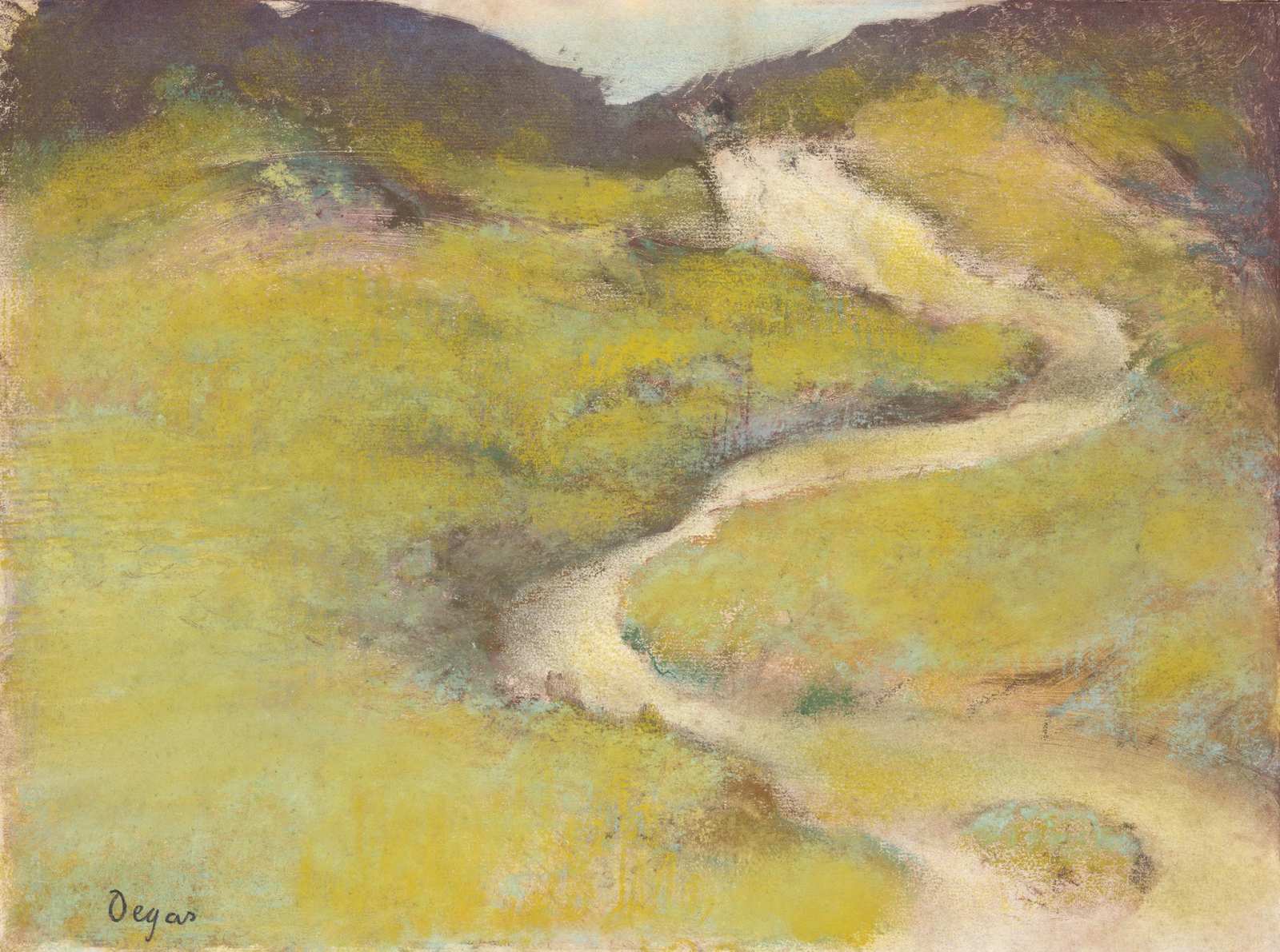 Serene Valley Landscape Impressionist Wall Art
