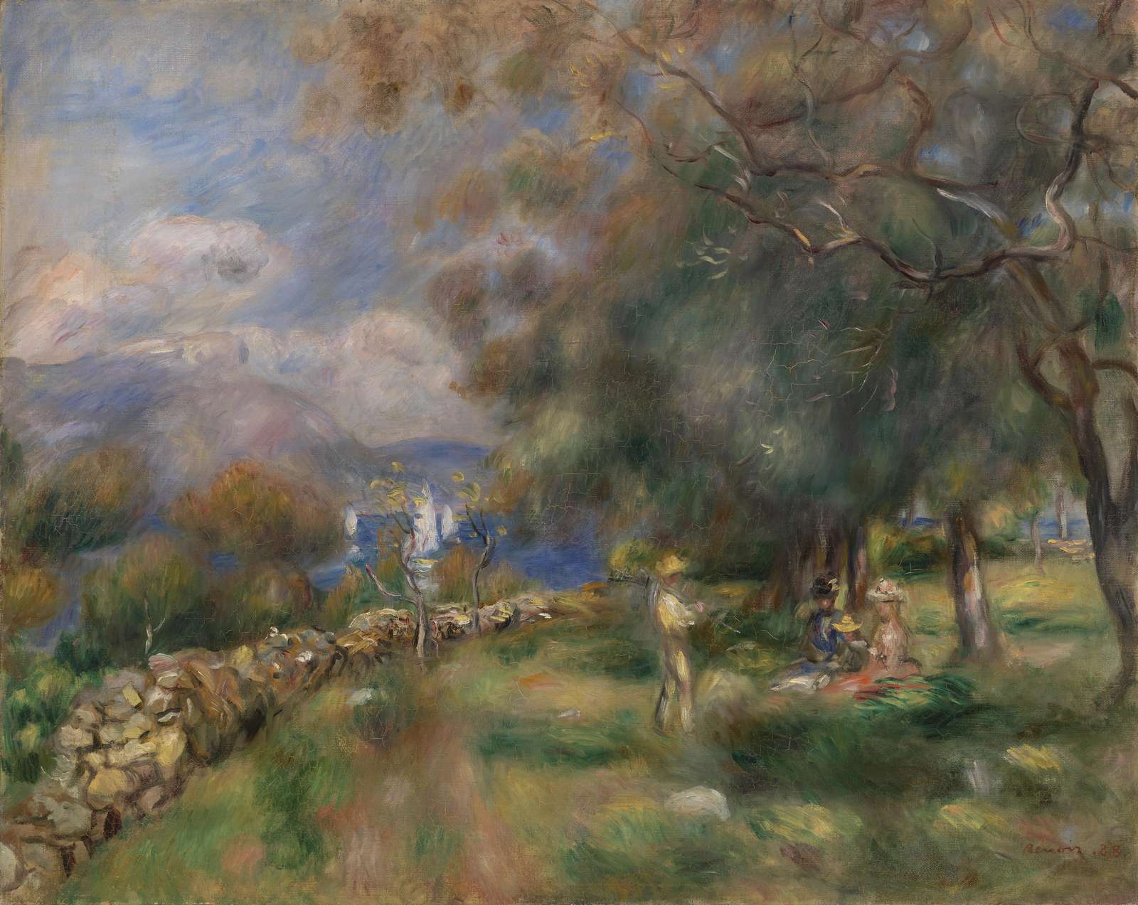 Impressionist Picnic Landscape Wall Art